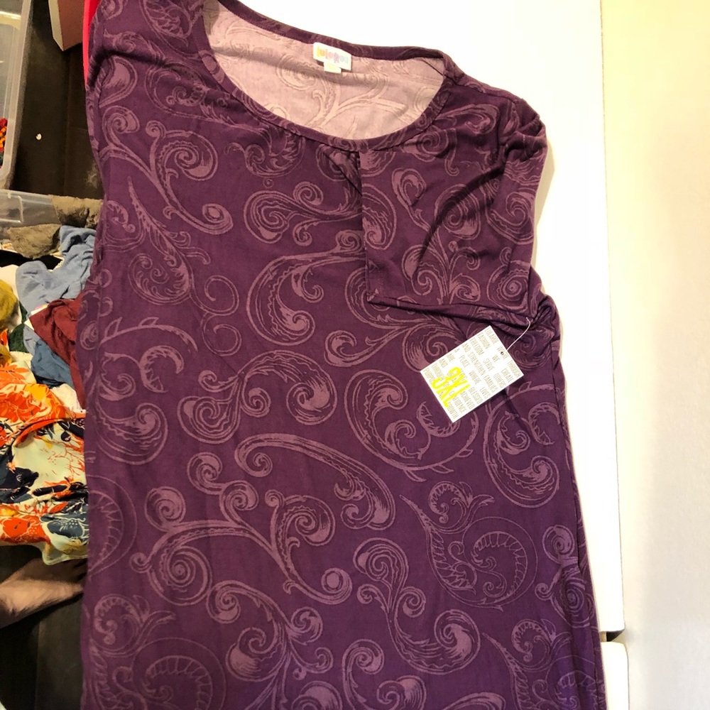 LulaRoe 3x Julia - NWT - purple pattern